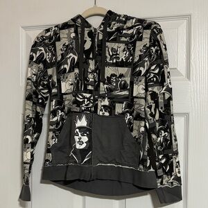 Disney Parks Disney VillainsBlack and Gray Graphic Hoodie